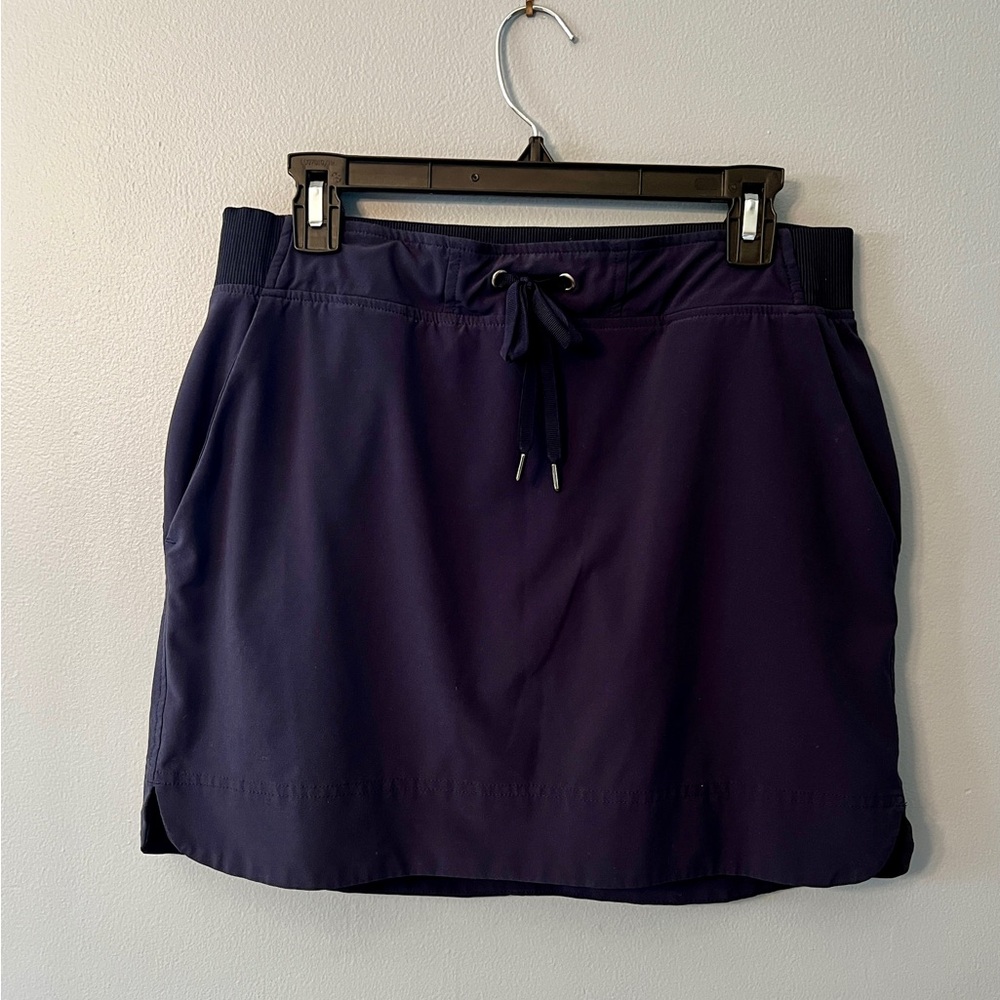 Athleta Navy Blue Skort with Adjustable Waist